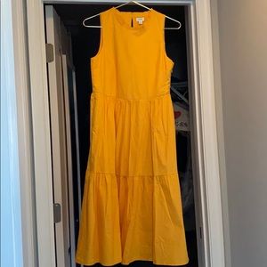 Yellow Tiered Maxi Dress, NWT